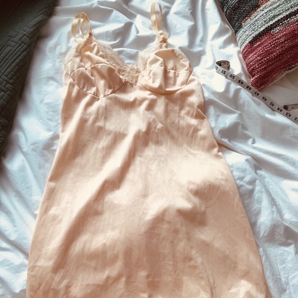 Gorgeous peach vintage slip